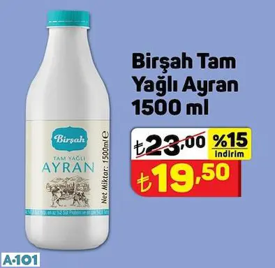 BİRŞAH TAM YAĞLI AYRAN BİRŞAH TAM YAĞLI AYRAN